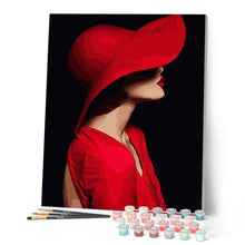 Cargar imagen en el visor de la galería, Pintar Por Números - La Moda - Figuredart - Principiantes Retrato