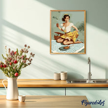 Cargar imagen en el visor de la galería, Pin-up vintage con picnic