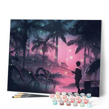 Cargar imagen en el visor de la galería, Pintar Por Números - Pesca De La Noche - Figuredart - Paisajes