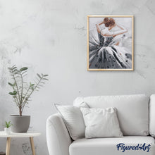 Cargar imagen en el visor de la galería, Bailarina y vestido gris