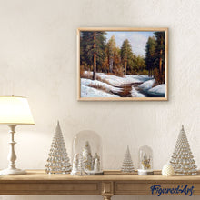 Cargar imagen en el visor de la galería, Pintar Por Números - Bosque Congelado - Figuredart - Paisajes
