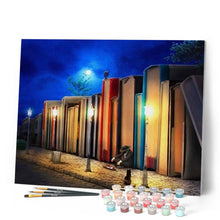 Cargar imagen en el visor de la galería, Pintar Por Números - Casa A Altas Horas De La Noche La Gente - Figuredart - Ciudades