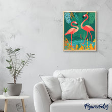 Cargar imagen en el visor de la galería, Flamencos en el agua