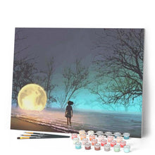 Cargar imagen en el visor de la galería, Pintar Por Números - Persiguiendo La Luna - Figuredart - Paisajes