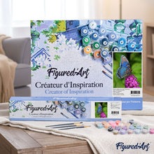 Cargar imagen en el visor de la galería, Pintar Por Números - Flores De Mariposa - Figuredart - Animales Flores Mariposas