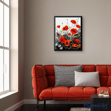 Cargar imagen en el visor de la galería, Pintar Por Números - Rojo Amapola - Figuredart - Flores