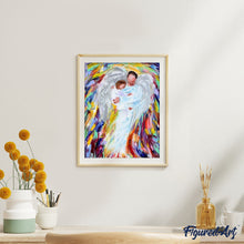 Cargar imagen en el visor de la galería, Pintar Por Números - Ángel Padre - Figuredart - Religión