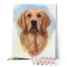 Cargar imagen en el visor de la galería, Pintar Por Números - Perro Marrón 1 - Figuredart - Animales Perros