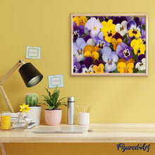 Cargar imagen en el visor de la galería, Pintar Por Números - Pensamiento - Figuredart - Flores