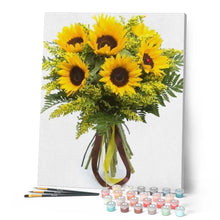 Cargar imagen en el visor de la galería, Pintar Por Números - Girasol Amarillo 1 - Figuredart - Flores