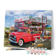 Cargar imagen en el visor de la galería, Pintar Por Números - Compra De Frutas - Figuredart - Motos Y Coches Novedades Vintage