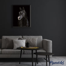 Cargar imagen en el visor de la galería, Pintar Por Números - Caballo Oscuro - Figuredart - Animales Caballos Novedades