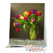 Cargar imagen en el visor de la galería, Pintar Por Números - Rosas Multicolores - Figuredart - Flores Novedades