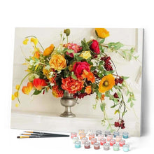 Cargar imagen en el visor de la galería, Pintar Por Números - Flores De Colores - Figuredart - Flores Novedades