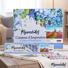 Cargar imagen en el visor de la galería, Pintar Por Números - Flores Molino De Viento Holandés - Figuredart - Flores Novedades Paisajes