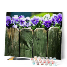 Cargar imagen en el visor de la galería, Pintar Por Números - Valla De Color Púrpura - Figuredart - Flores Novedades