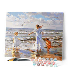 Cargar imagen en el visor de la galería, Pintar Por Números - Juego De La Playa - Figuredart - Novedades Paisajes Romanticismo