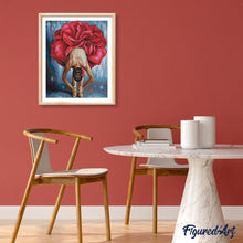 Cargar imagen en el visor de la galería, Pintar Por Números - Bailarina En Forma De Flor - Figuredart - Baile Flores Novedades