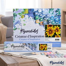 Cargar imagen en el visor de la galería, Pintar Por Números - Flores Amarillas - Figuredart - Flores