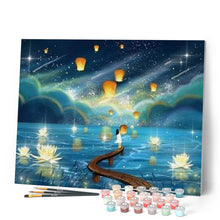 Cargar imagen en el visor de la galería, Pintar Por Números - Noche De Linternas - Figuredart - Paisajes