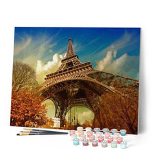 Cargar imagen en el visor de la galería, Pintar Por Números - Torre Eiffel Otoño - Figuredart - Ciudades