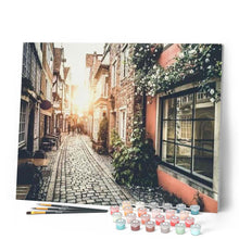 Cargar imagen en el visor de la galería, Pintar Por Números - Casco Antiguo Atardecer - Figuredart - Ciudades