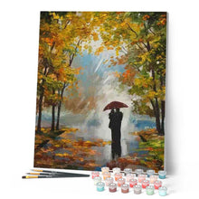 Cargar imagen en el visor de la galería, Pintar Por Números - Pareja En El Bosque - Figuredart - Paisajes Romanticismo