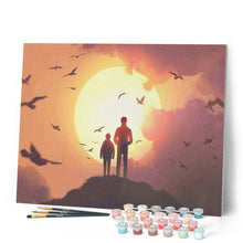Cargar imagen en el visor de la galería, Pintar Por Números - Padre E Hijo En La Parte Superior - Figuredart - Paisajes