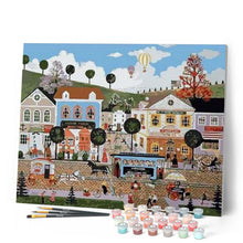 Cargar imagen en el visor de la galería, Pintar Por Números - Feliz Calle - Figuredart - Ciudades