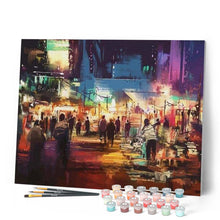 Cargar imagen en el visor de la galería, Pintar Por Números - Las Calles Comerciales De La Ciudad - Figuredart - Ciudades