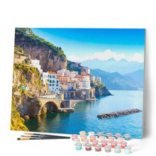 Cargar imagen en el visor de la galería, Pintar Por Números - Paisaje Urbano De Amalfi - Figuredart - Paisajes