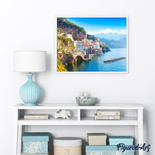Cargar imagen en el visor de la galería, Pintar Por Números - Paisaje Urbano De Amalfi - Figuredart - Paisajes