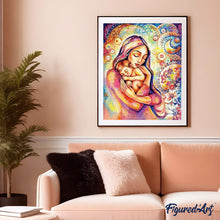 Cargar imagen en el visor de la galería, Pintar Por Números - Brazos De Su Madre - Figuredart - Romanticismo