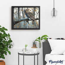 Cargar imagen en el visor de la galería, Hermoso búho en el bosque