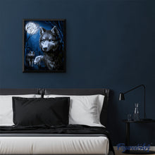 Cargar imagen en el visor de la galería, Lobos y luna llena