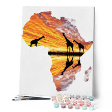 Cargar imagen en el visor de la galería, África y jirafas