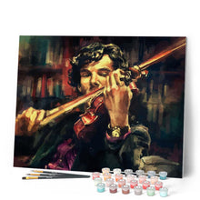 Cargar imagen en el visor de la galería, Pintar Por Números - Violinista - Figuredart - Intermedio, Música, Novedades, Películas