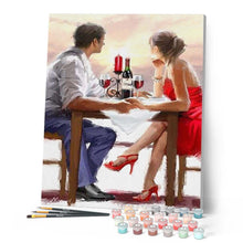 Cargar imagen en el visor de la galería, Pintar Por Números - Pareja En El Atardecer - Figuredart - Romanticismo