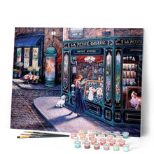 Cargar imagen en el visor de la galería, Pintar Por Números - Niña En La Entrada De La Tienda - Figuredart - Paisajes