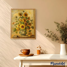 Cargar imagen en el visor de la galería, Girasoles en la cómoda pequeña