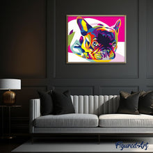 Cargar imagen en el visor de la galería, Pintar Por Números - Arte Pop de Carlin - Figuredart - Animales, Fácil, Novedades, Perros