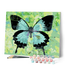 Cargar imagen en el visor de la galería, Mariposa verde y negra