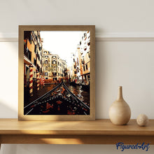 Cargar imagen en el visor de la galería, Pintar Por Números - Vías Del Tren De Hierro Retro - Figuredart - Ciudades