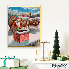 Cargar imagen en el visor de la galería, Santa Claus en la chimenea