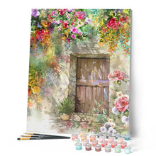 Cargar imagen en el visor de la galería, Pintar Por Números - Entrada a La Cueva - Figuredart - Avanzado, Flores, Novedades, Paisajes