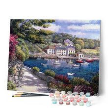 Cargar imagen en el visor de la galería, Pintar Por Números - Barcos En El Mediterráneo - Figuredart - Barcos Paisajes
