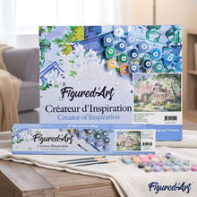 Cargar imagen en el visor de la galería, Pintar Por Números - Jardín Casa Coloreada - Figuredart - Paisajes