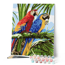 Cargar imagen en el visor de la galería, Pintar Por Números - Loro Rojo Y Azul - Figuredart - Animales