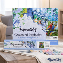 Cargar imagen en el visor de la galería, Pintar Por Números - Loro Rojo Y Azul - Figuredart - Animales