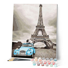 Cargar imagen en el visor de la galería, Pintar Por Números - Beso En París - Figuredart - Ciudades